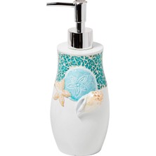 TeknoKapsül By Saturday Knight Ltd. South Seas Sabunluk, Reçine, Turkuaz/beyaz, Losyon/sabun Dispenseri