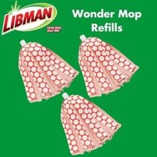 TeknoKapsül Wonder Mop Yedek Başlık, Mikrofiber, 3'lü Set