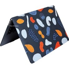 TeknoKapsül MacBook Air 13.6 Inç Meyve Desenli Kılıf A2681 A3113 A3240 A3449 M2 M3 M4 M5 Uyumlu Parlak Sert Kapak Hard Case Siyah
