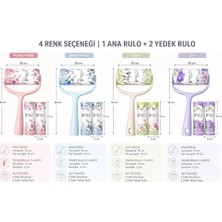 TeknoKapsül Tüy Toplama Rulosu Seti – 1 Ana Rulo + 2 Yedek Rulo, Güçlü Yapışkanlı Temizlik Rulosu, Kıyafet Koltuk Halı Temizleme (Yeşil)