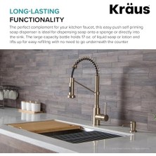 TeknoKapsül Kraus Boden Mutfak Sabunu ve Losyon Dispenseri Spot Içermez Antika Şampanya Bronz, KSD-53SFACB