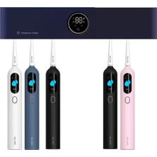 TeknoKapsül Pluzz Şarj Edilebilir Diş Fırçası Tutacağı Tam Otomatik Sensörlü Uv Sterilizatör (Led Teknolojisi) Mavi