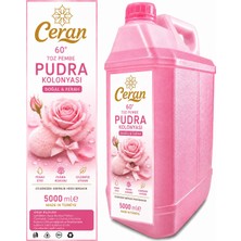 Ceran Kolonya Pudra Kolonyası Toz Pembe5 Litre