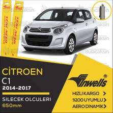 Siegen Inwells Muz Silecek Takımı Citroen C1 2014-2017 ile Uyumlu