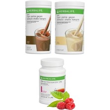 Herbalife 1 Adet Çikolata Shake 1 Adet Vanilya Shake - 1 Adet Ahududu Aromalı 50 gr Çay
