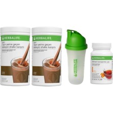 Herbalife Shake Çikolata 2 Adet Şeftali Çay Shaker