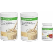 Herbalife Vanilyalı 2 Adet Formül 1 Shake+ Bitkisel Konsantre Çay Limon 50GR