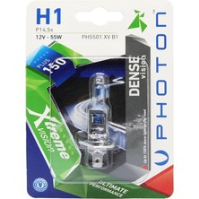 TeknoKapsül Ampul H1 12V 55W Xtreme Vision +%150 Fazla Işık (Tekli Blister) Pht PH5501 Xv B1