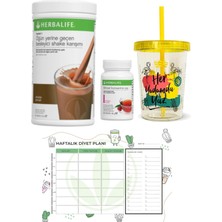 Herbalife Shake Çikolata + Çay Ahududu + Chiller ve Diyet Planı Hediye