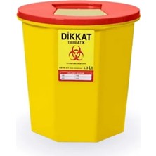 St. Morritz Tıbbi Atık Kovası 1,3 Litre Kesici Delici Atık Kovası 10 Adet