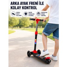 Astraltech 3 Tekerlekli Çocuk Scooterı Kaymaz Geniş Tabanlı Dengeli Sürüş Skuteri