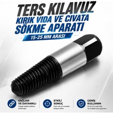 Nzb (1 Adet) Ters Kılavuz Seti Kırık Sıkışmış Vida Civata Çıkarma Sökme Aparatı Metal Diş Açma Tamir Ucu