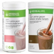 Herbalife Besleyici Shake Karışımı Formül 1 Çikolata 550G 1 Ahududu 550G