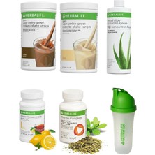 Herbalife 1 Çikolota + 1 Vanilya + 1 Aloe + 1 Limon 50GR Çay + 1 Thermo + 1 Shaker