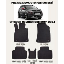 Feyza Oto Citroen C3 Aircross Serisi 2017 - 2024 Arası Araca Özel Premium Eva Paspas Takımı 2 Yıl Garantili Araca Birebir Uyumlu Kalıplar