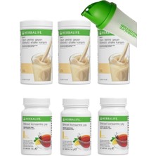Herbalife Shake 3 Adet Vanilya + Çay 3 Adet Limon + Shaker Hediye