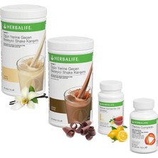 Herbalife Shake Vanilya 1 Çikolata 1 Çay Limon Thermo Complete