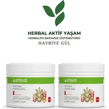 Herbalife Herbaliffe Multi-Fiber 2'li Set Elma Aromalı ve Lifli Içecek TOZU(204G)