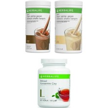 Herbalife 1 Adet Çikolata Shake 1 Adet Vanilya Shake 1 Adet Klasik 100 gr Çay