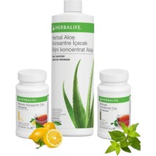 Herbalife Ödem Atıcı Seti Limon+Klasik 50GR Çay+ Aloe Vera Içeceek 473ML