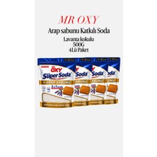 Mr.oxy Arap Sabunu Katkılı Çamaşır Sodası Lavanta Kokulu 4lü 500G