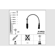 NGK Dpmix-Hb Atesleme Kablosu Seti Mercedes M111 W202 S202 C208 A208 W210 S210 W163 R170