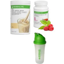 Herbalife Set Vanilya Shake- 50 gr Ahududu Aromalı Çay ve Shaker