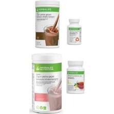 Herbalife Çikolatalı Ahududulu Shake Termo Complete Bitkisel Çay 50GR Limon Aroma
