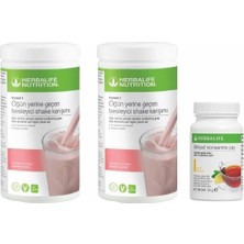 Herbalife Ekonomik Paket (2 Adet Ahududu ve Beyaz Çikolatalı Shake ve Limonlu Çay) Kilo Verme Seti