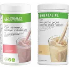 Herbalife Shake 2 Adet (Vanilya ve Ahududu Beyaz Çikolata Aromalı)