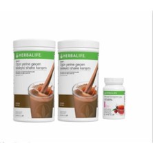 Herbalife 2 Adet Çikolata Aromalı SHAKE+50GR Ahududu Aromalı Çay