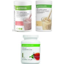Herbalife 1 Adet Vanilya Shake 1 Adet Ahududu Beyaz Çikolatalı Shake - 1 Adet Klasik 100 gr Çay