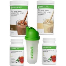 Herbalife Formül 1 Shake Vanilya + Çikolata+ Çay 50GR Klasik + Klasik + Shaker Hediye