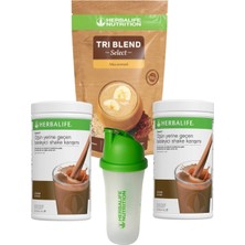 Herbalife Kilo Yukarı Kontrol Paketi Muz Aromalı Tri Blend Shake + 2'li Çikolatalı Shake