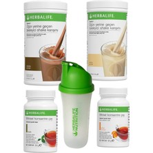 Herbalife Formül 1 Shake Vanilya Çikolata Çay 50GR Klasik Şeftali Shaker