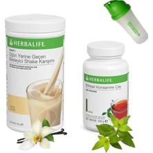 Herbalife Shake Vanilya - Çay Klasik 100 gr - Shaker