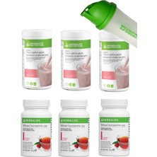 Herbalife Shake 3 Adet Ahududu + Çay 3 Adet Ahududu + Shaker Hediye