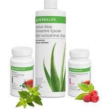 Herbalife Ödem Atıcı Seti Ahududu+Klasik 50GR Çay+ Aloe Vera Içeceek 473ML