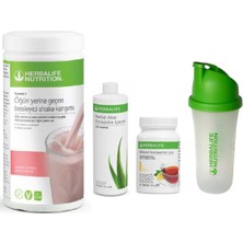 Herbalife SHAKE+ÇAY50G+ALOE +Shaker Ahududu Set