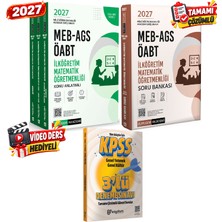 Pegem Akademi Yayıncılık 2027 Meb Ags Öabt Ilköğretim Matematik Video Ders Hediyeli Konu Anlatımı 3kitap-Çözümlü Soru Bankası