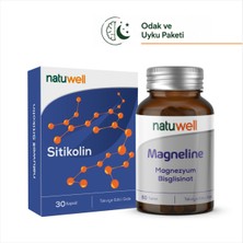 Natuwell Sitikolin 250 Mg Takviye Edici Gıda 30 Kapsül ve Magneline Magnezyum Bisglisinat 60 Tablet