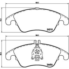 Brembo Dpmix-Hb Fren Balatasi On Mercedes W204 S204 C204 C218 W212 C207