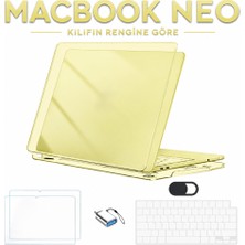 MobaxAksesuar Macbook Neo 13 Inç A18 Pro A3404 Kılıf +2ADET Ekran Koruyucu +Otg +Klavye Koruyucu