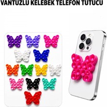 Vantuzlu Kelebek Telefon Tutucu