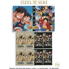 Cantex Tech One Piece Oyun Kartı Özel 2 Seri Bir Arada Black 4 Paket - Wanted 4 Paket 1 Adet Albüm Dahil