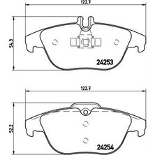 Brembo Dpmix-Hb Fren Balatasi Arka Mercedes W204 S204 X204 C207 A207
