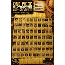 Cantex Tech One Piece Oyun Kartı -Wanted Poster Gold Koleksiyon Kartı 55 Li + Çanta Hediyeli