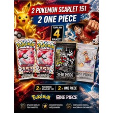 Cantex Tech Pokemon Scarlet 151 And One Piece Black- White Series 4 Pack