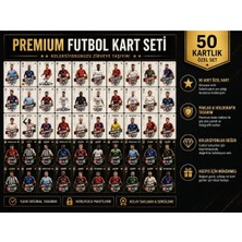 Cantex Tech Futbolcu Oyun Karti 50 Adet 25 Sılver- 25 Black Series Pocket Esnek Kırılmaz Parlak Kart + Çanta