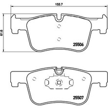 Brembo Dpmix-Hb Fren Balatasi On Bmw F20 F21 F30 F31 F32 F33 F36